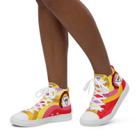 Alfaman Logo-Sunny 10's-Women’s high top canvas shoes