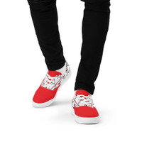 Men’s low red-canvas shoes