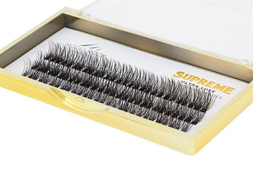   Ultra Luxe 'SUPREME' Individual Lashes - 'LONG' 12mm Cluster Style #1 