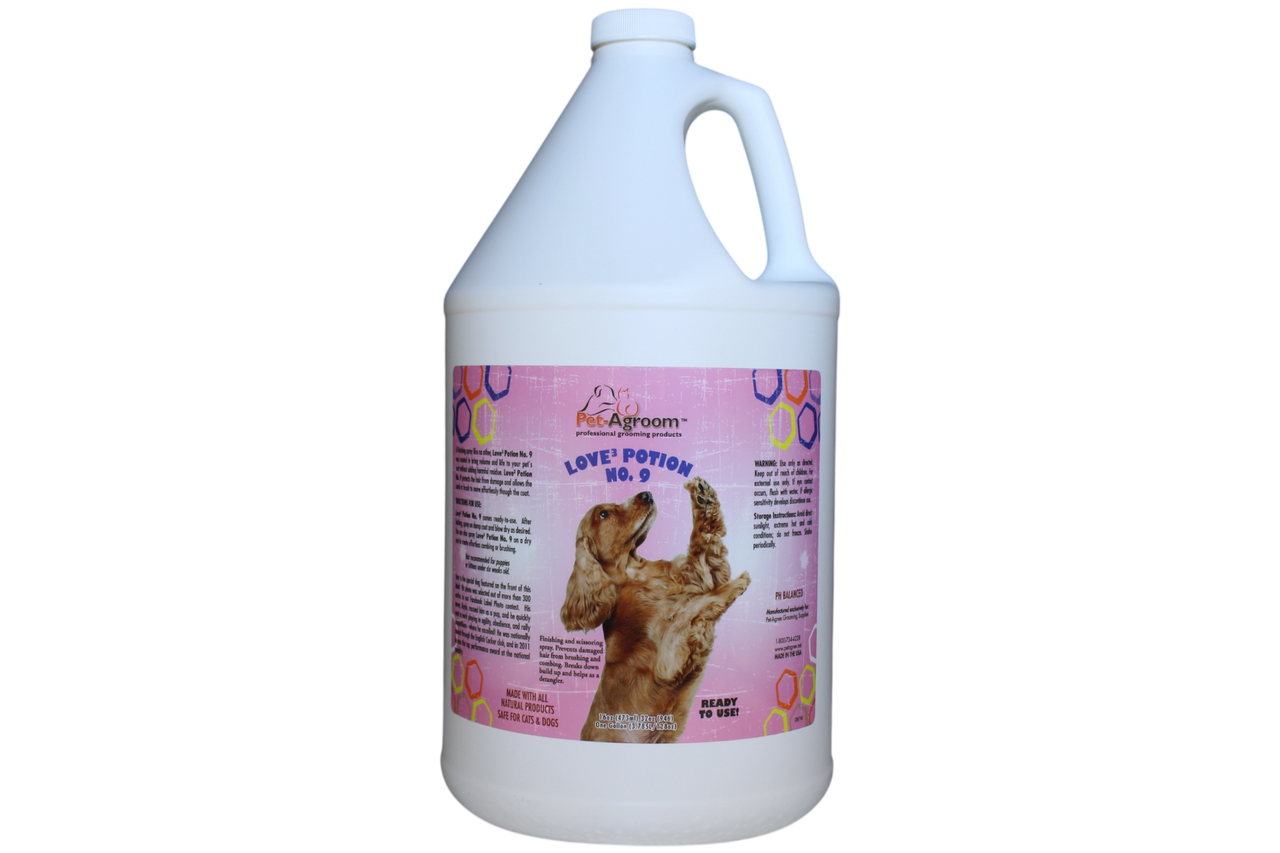 Pet-Agroom+ Love Potion No. 9 - Finishing and Scissoring Spray - Gallon