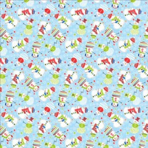Bandannas SnowMen 2 - Light Blue Background
