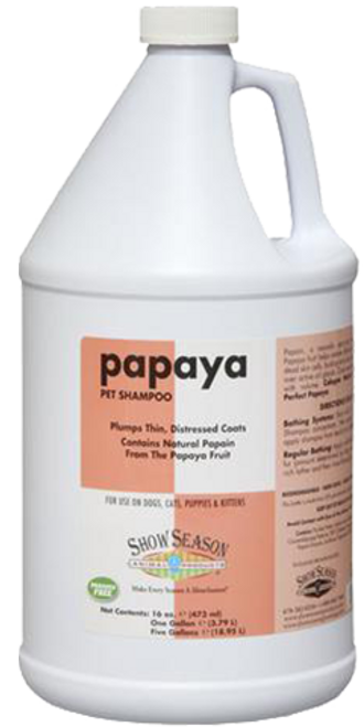 Showseason Papaya Shampoo - Gallon Showseason Papaya Shampoo - Gallon