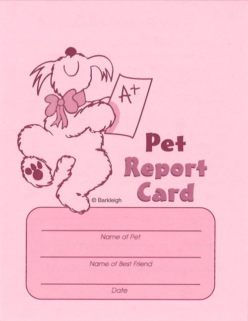 Pet Report Cards - Pink 50 count pack