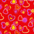 Bandannas Retro Red Hearts