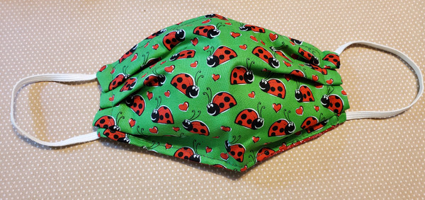 Stardog Fabric Face Mask - Lady Bugs Print