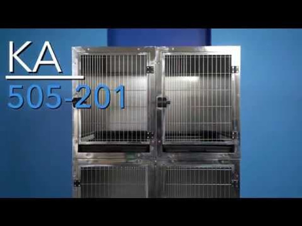 Pet-Agree Stainless Galvalume Cage Bank - 3 Unit (1 Large + 2 Medium)