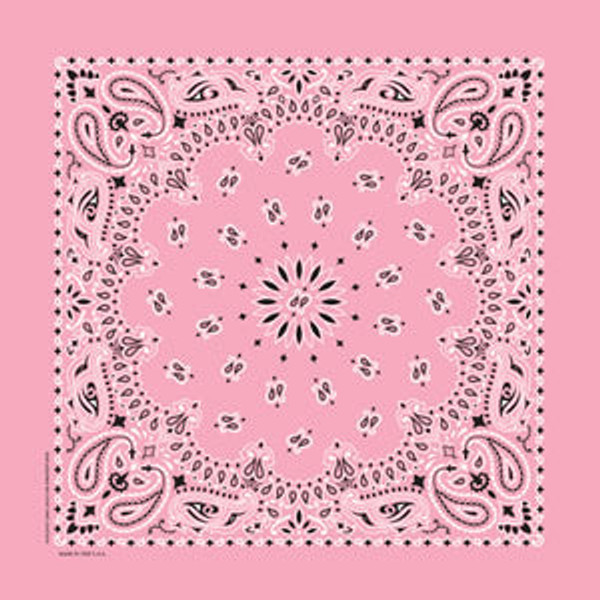 Bandannas Paisley Light Pink