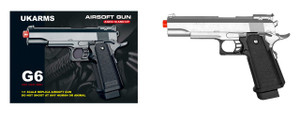 G6 SILVER ALLOY AIRSOFT PISTOL (G6S) G6 SILVER ALLOY AIRSOFT PISTOL (G6S)