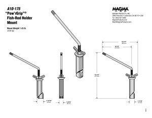 MAGMA GRILL MOUNT POWER GRIP (A10-175) MAGMA GRILL MOUNT POWER GRIP (A10-175)