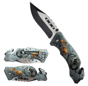 REX 4.5" SPRING ASSISTED BEAR   (KS31309-BR)