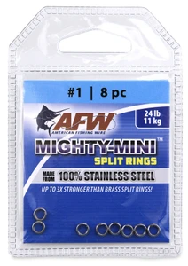 AFW SS SPLIT RINGS #1 24lb  (FSRSS01T-A)