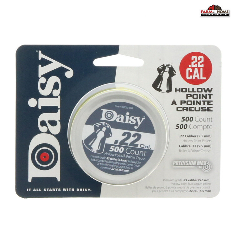 DAISY .22 HOLLOW POINT 500 CT  (7785)