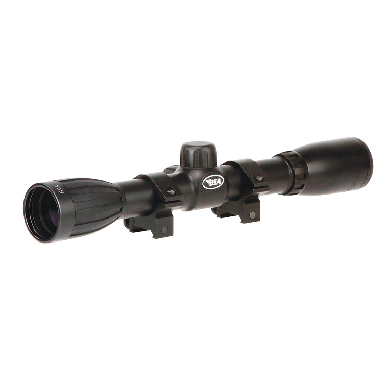 BSA 4X32 W/RINGS, 50YD PARRALA  (S4X32WR)