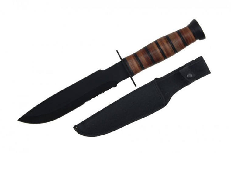 WJ 12" HUNTING KNIFE W/SHEATH  (H-4866)