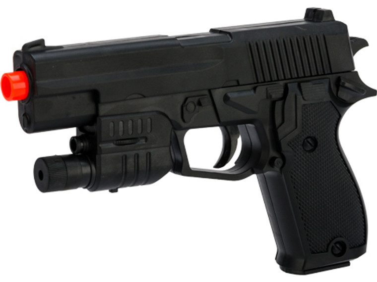 POLLY BAG SPRING PISTOL 7" BLK  (SG-C29720)