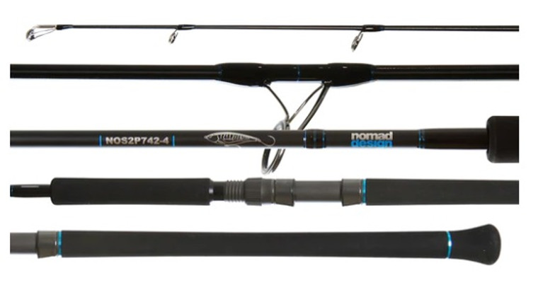 NOMAD OFFSHORE SPIN RODS 7'4"  (NOS2P742-4)