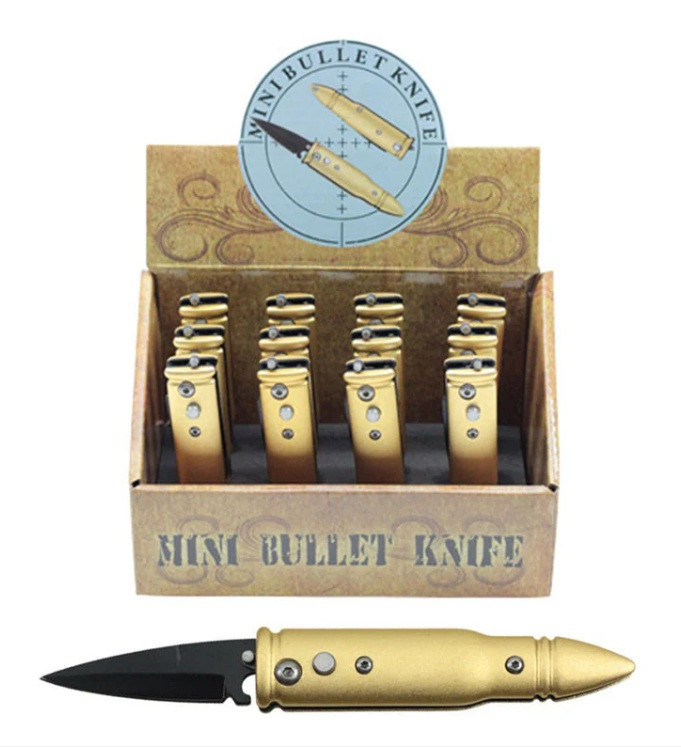 CE GOLD BULLET KNIFE (UNIT)  (10997X12)