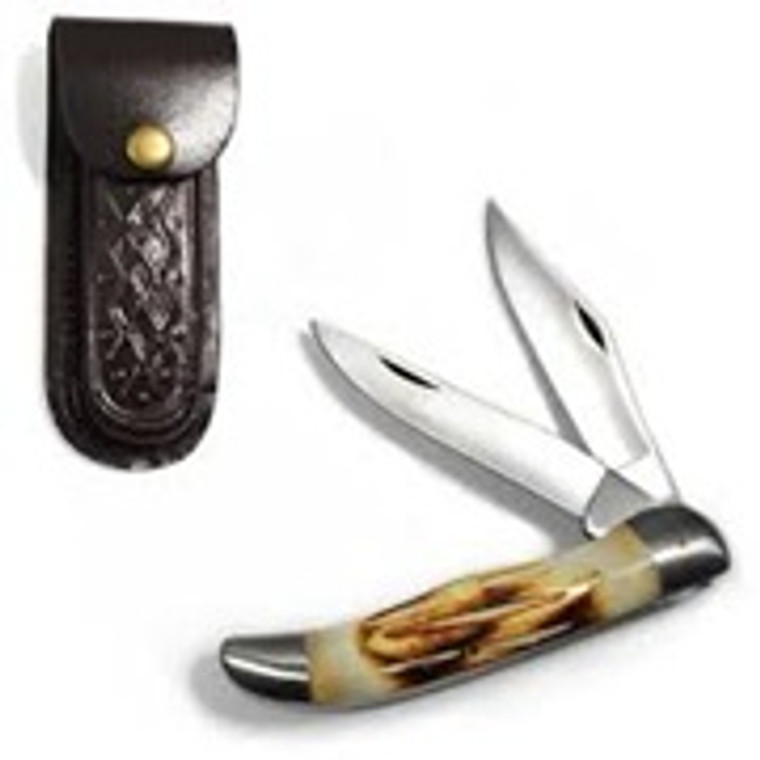 REX 5" 2-BLADES BONE HANDLE  (GR988-BONE)