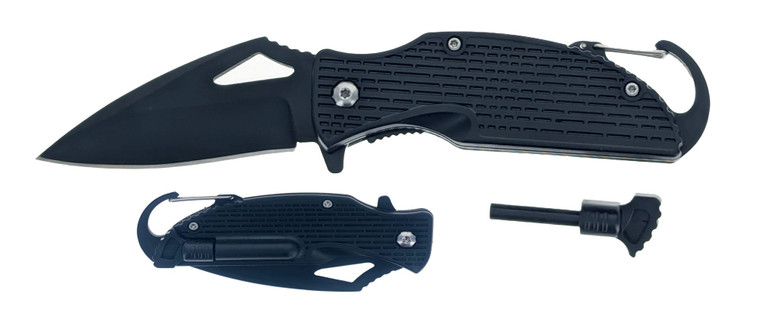 SE 3.5" Lock Back BLADE, BLACK  (KC1132BK)