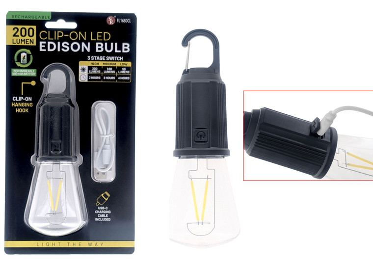 SE 200 LUMEN CLIP-ON WHITE LED  (FL1680CL)
