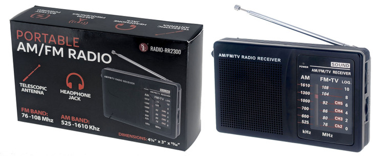 SE AM/FM PORTABLE RADIO/ANTENA  (RADIO-RR2300)