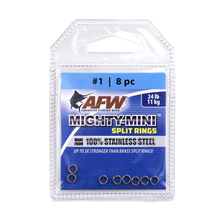 AFW SS SPLIT RINGS #1 24lb  (FSRSS01T-A)