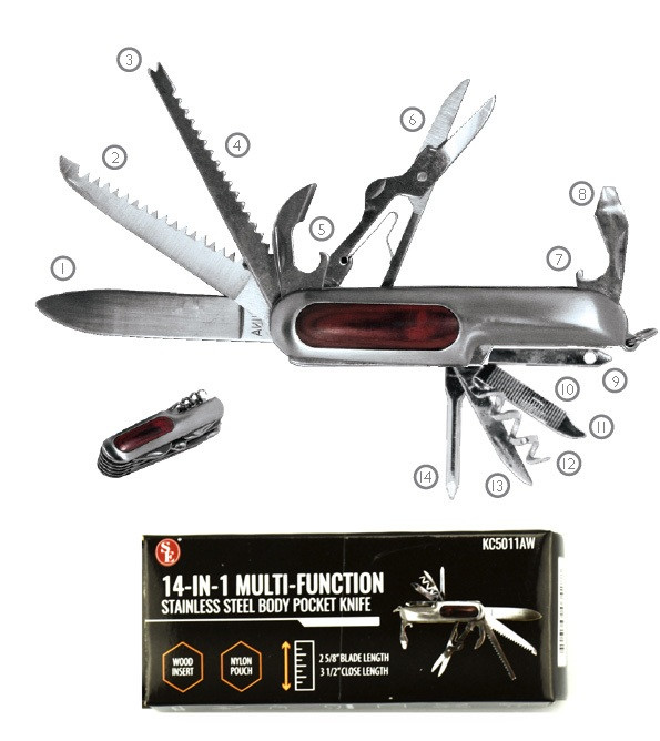 SE 14-IN-1 STANLESS STEEL WOOD  (KC5011AW)