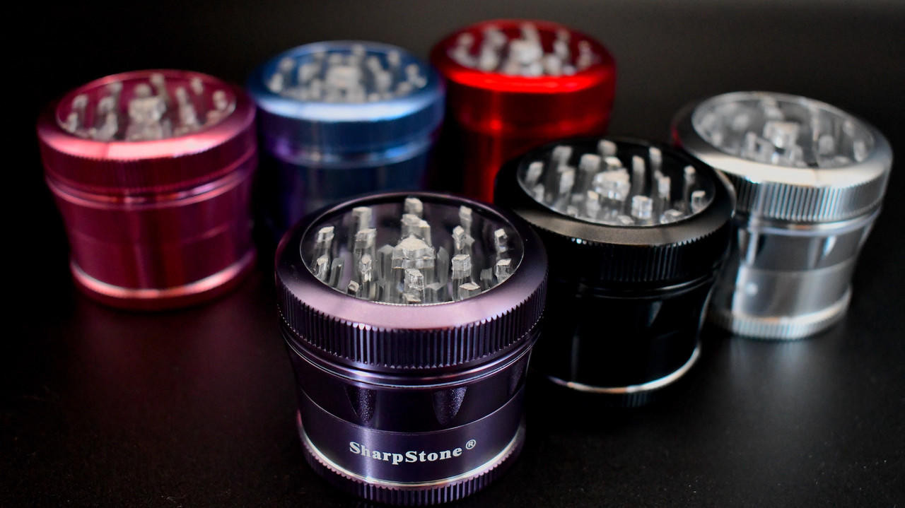 Sharpstone VSG2.2 Glass Top 4-Piece Grinder - PerfectVape