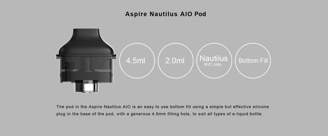 elfbar nachfüll pod läuft aus Aspire Nautilus AIO Replacement Pods 4.5ml