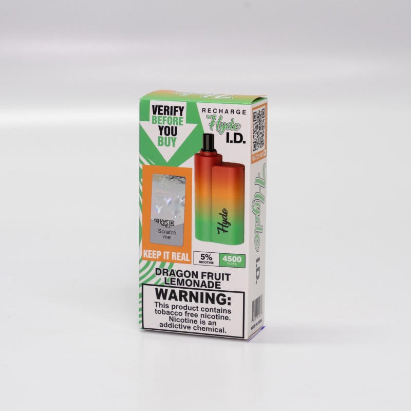 Hyde I.D. 4500 Puffs - $8.54 - Rechargeable Disposable Vape