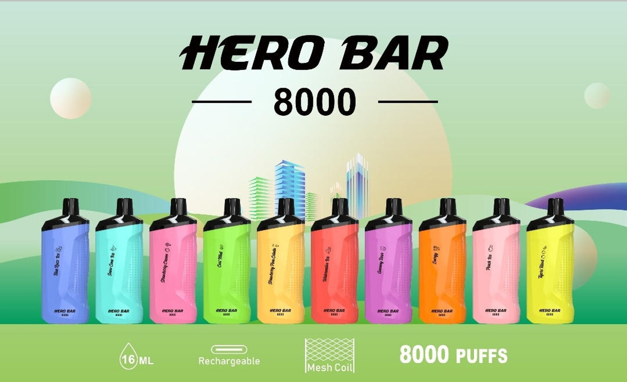 Hero Bar - 8000 Puffs - $13.45