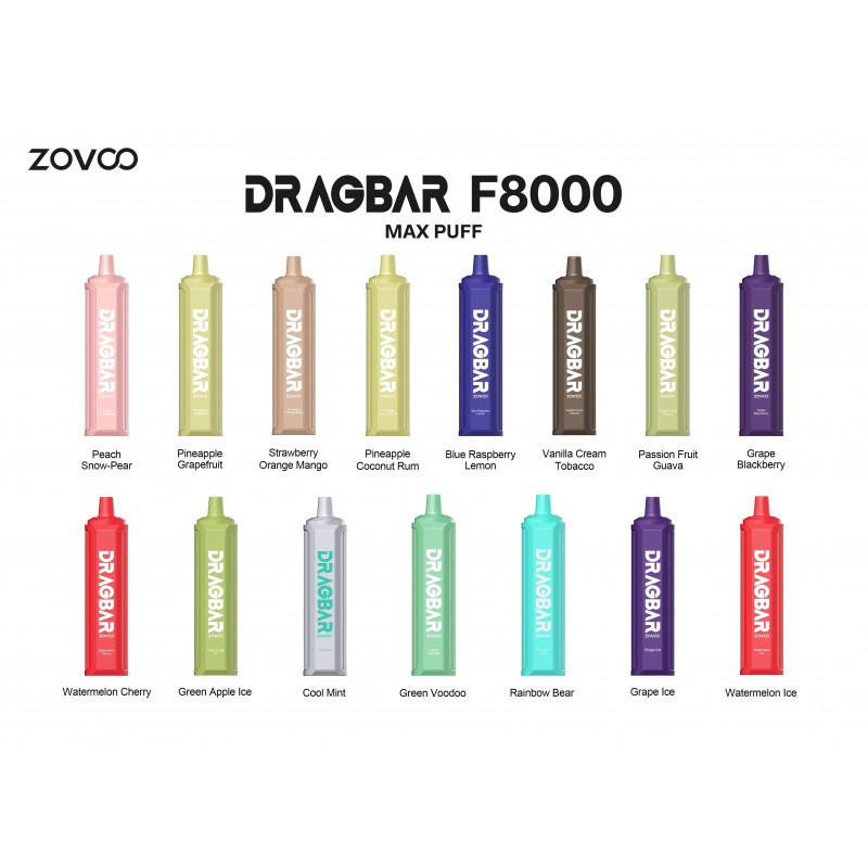 ZoVoo DragBar F8000 - 8000 Puffs - $9.09 - Disposable Vape | PerfectVape