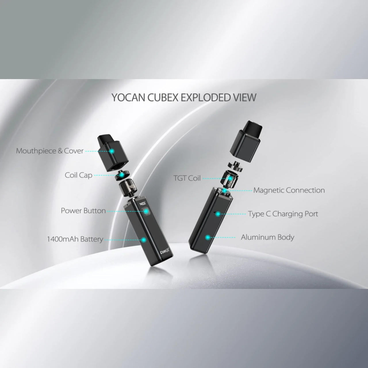Yocan X Pod System Starter Kit  Yocan X Concentrate Vaporizer