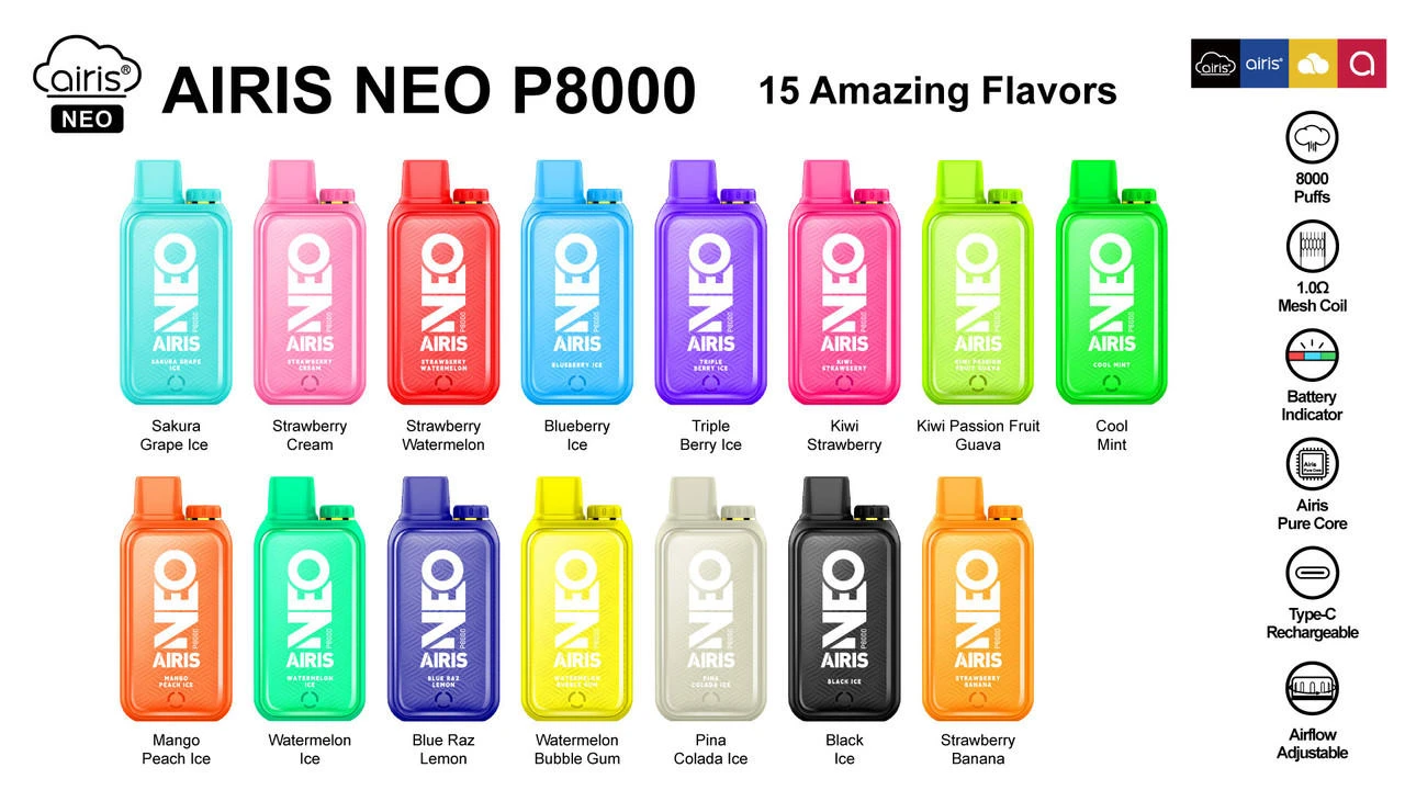 Airis Neo P8000 - 8000 Puffs - $7.29 | PerfectVape Airis Neo P8000 - 8000 Puffs - $7.29 | PerfectVape