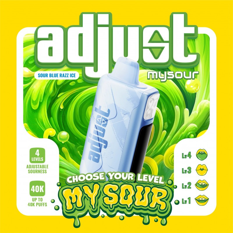 adjust vape blue razz ice MySour 40K - $14.25 Can I Bring A B2G1420 Nicotine:20 MG