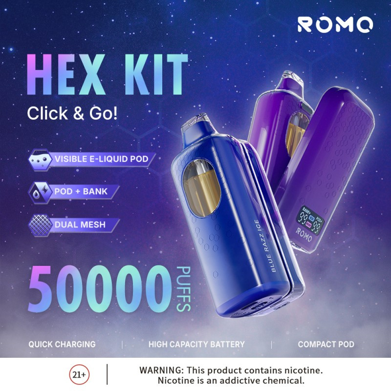 ROMO Hex Kit 50K - $16.99 - 1500mAh | PerfectVape
