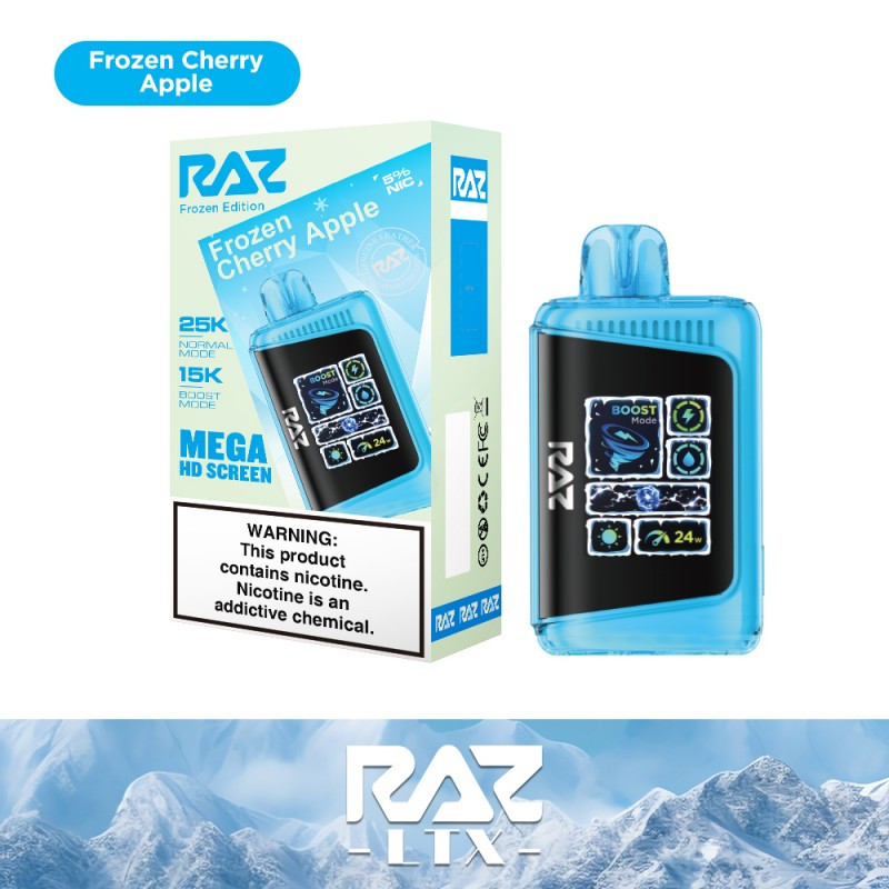Vape Flavor New Fire & Ice Raz DC25000: A Bold Review Iced Blue Dragon