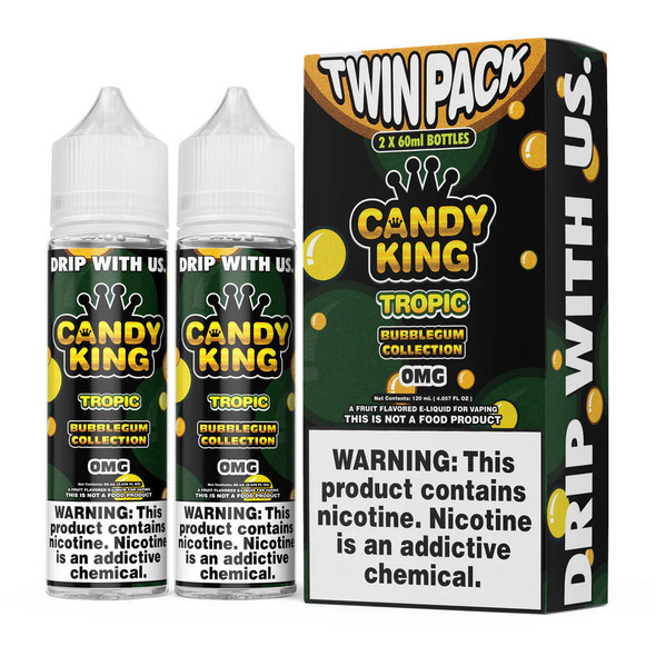 Candy King Bubblegum E-Liquid 60ml Twin Pack