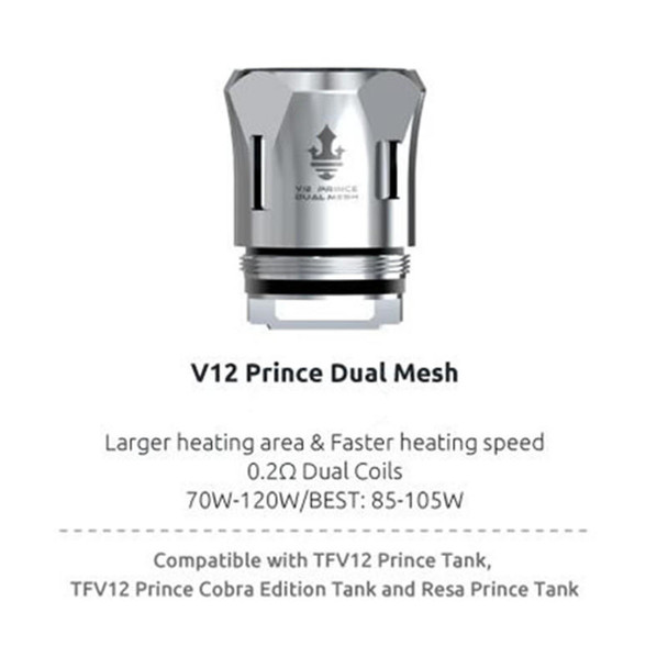  Smoktech TFV12 Prince Dual Mesh 0.2 ohm (3pcs) 