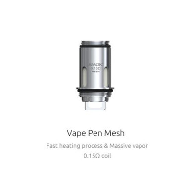 Smoktech Vape Pen 22 Mesh Coils (5pk) 0.15ohm