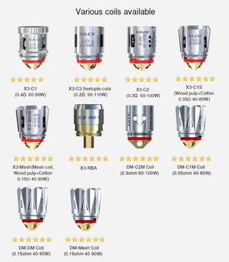 IJOY X3,DM, KM Coils Pack of 3 (For Avenger, Captain,Kantana)