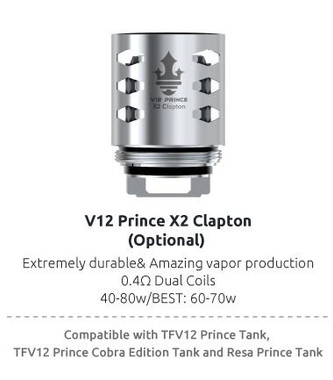 Smoktech TFV12 X2 Clapton Coils (0.4 ohm / 3pk)