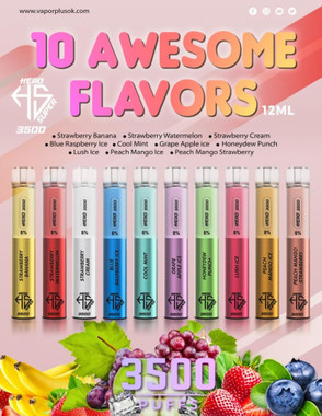 HERO Super 3500 Puffs - $11.62 - Disposable Vape