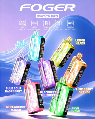 foger vape sour blue dust Switch Pro 30K POD - $13.45 Strength:20MG (PROV-TAX) Colors_Green Propaganda Salts Blue Slushee