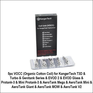 Kanger VOCC Vertical Dual Coils 5pk