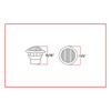 3/4" CLEAR RED MARKER ROUND LED LIGHT - 3 DIODES