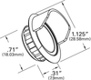Hooded MicroNova® DOT Grommet