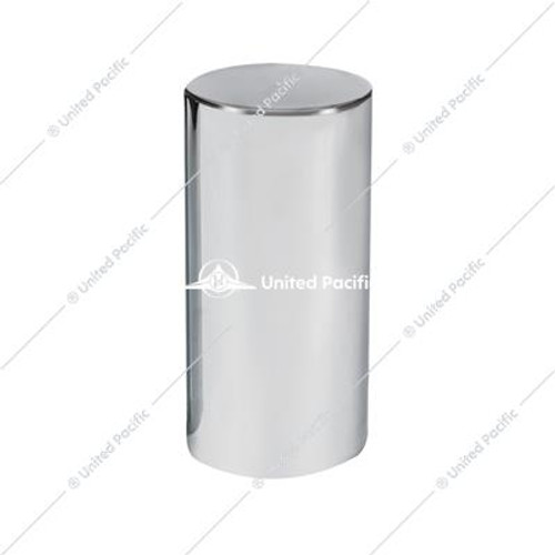 33mm X 4-1/4" Chrome Plastic Tall Cylinder Nut Cover - Thread-On (Bulk)