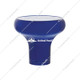 Deluxe Aluminum Screw-On Air Valve Knob With Stainless Tractor Plaque - Indigo Blue