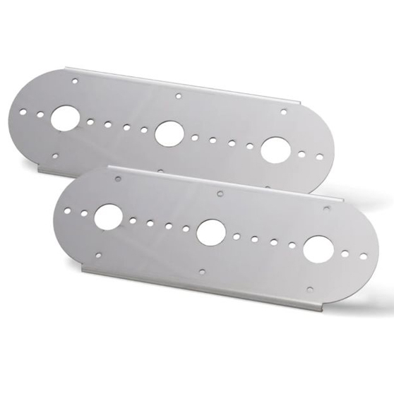 United Pacific SS Front Air Cleaner Bracket With 12X 17 LED Reflector Watermelon Lights Visors For Peterbilt Led Lens 3739 P 158801